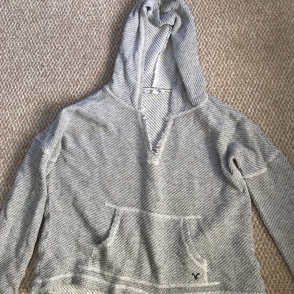 American eagle crop hoodie